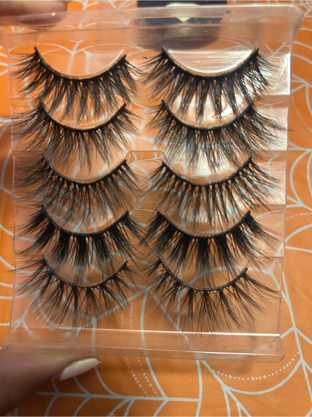 Black Faux 3D mink False Eyelashes - 5 Pair Set